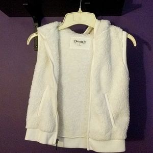 Mudd girls sherpa hooded vest